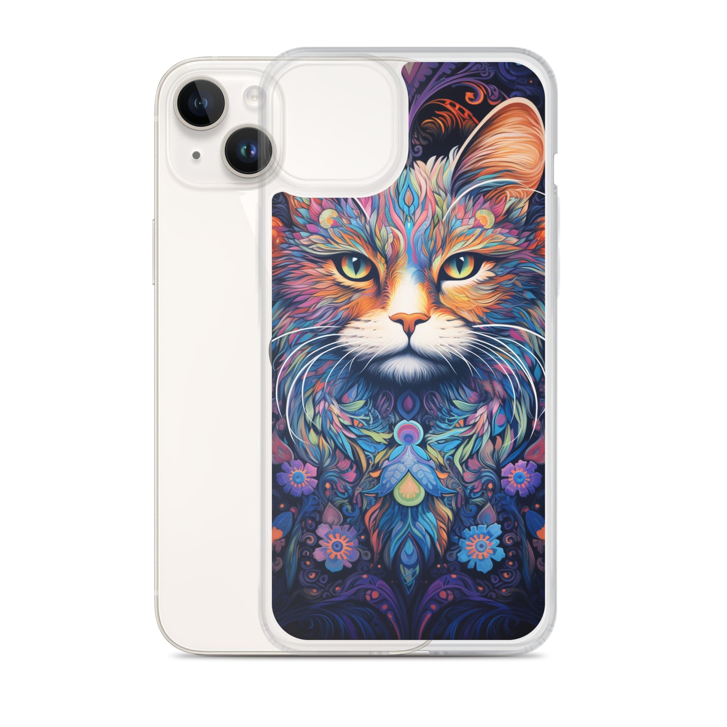 Psychedelic Cat #2 iPhone Case
