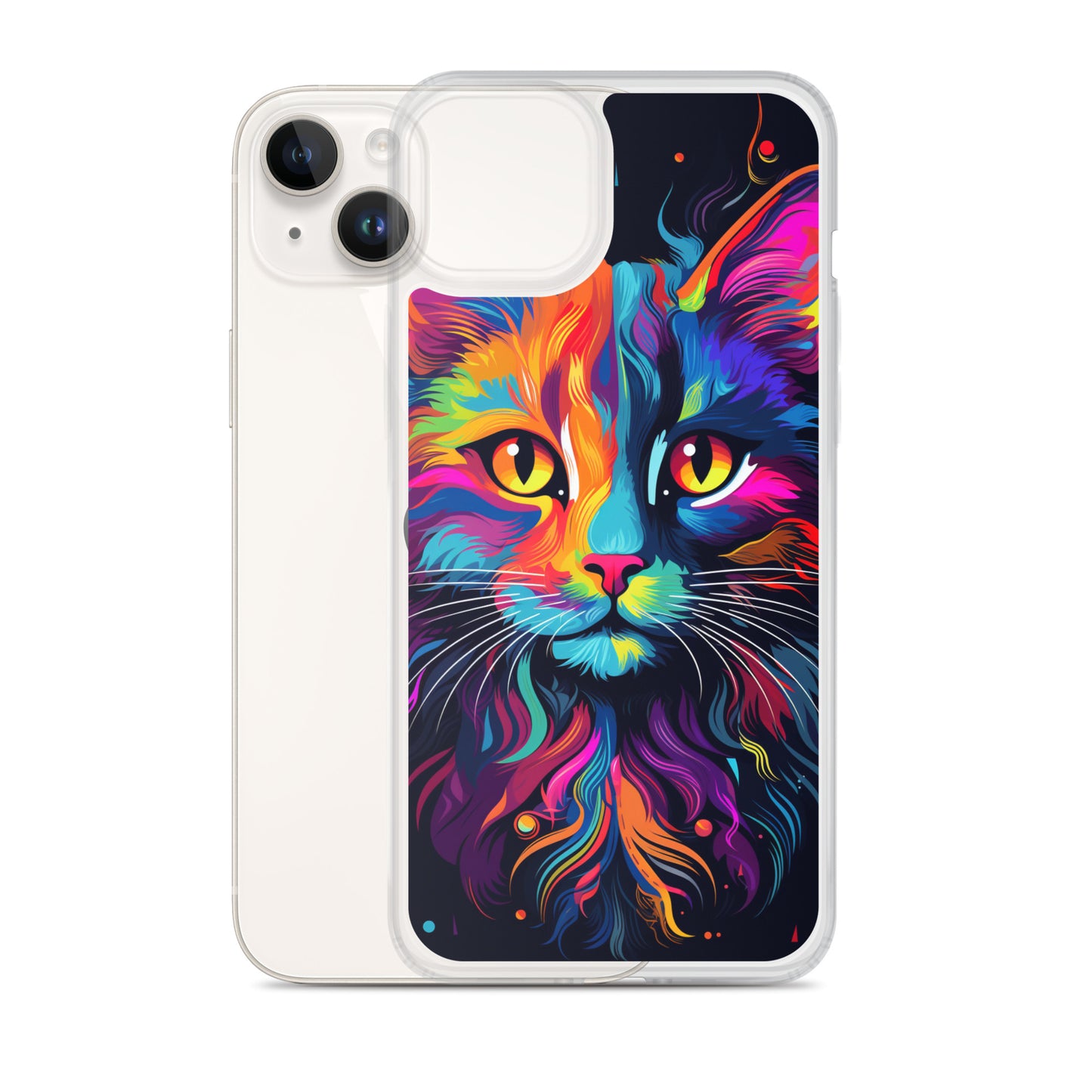 Day Glo Cat iPhone Case