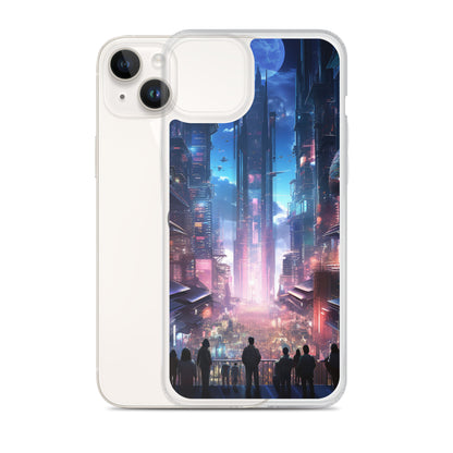 Cyberpunk Cityscape iPhone Case