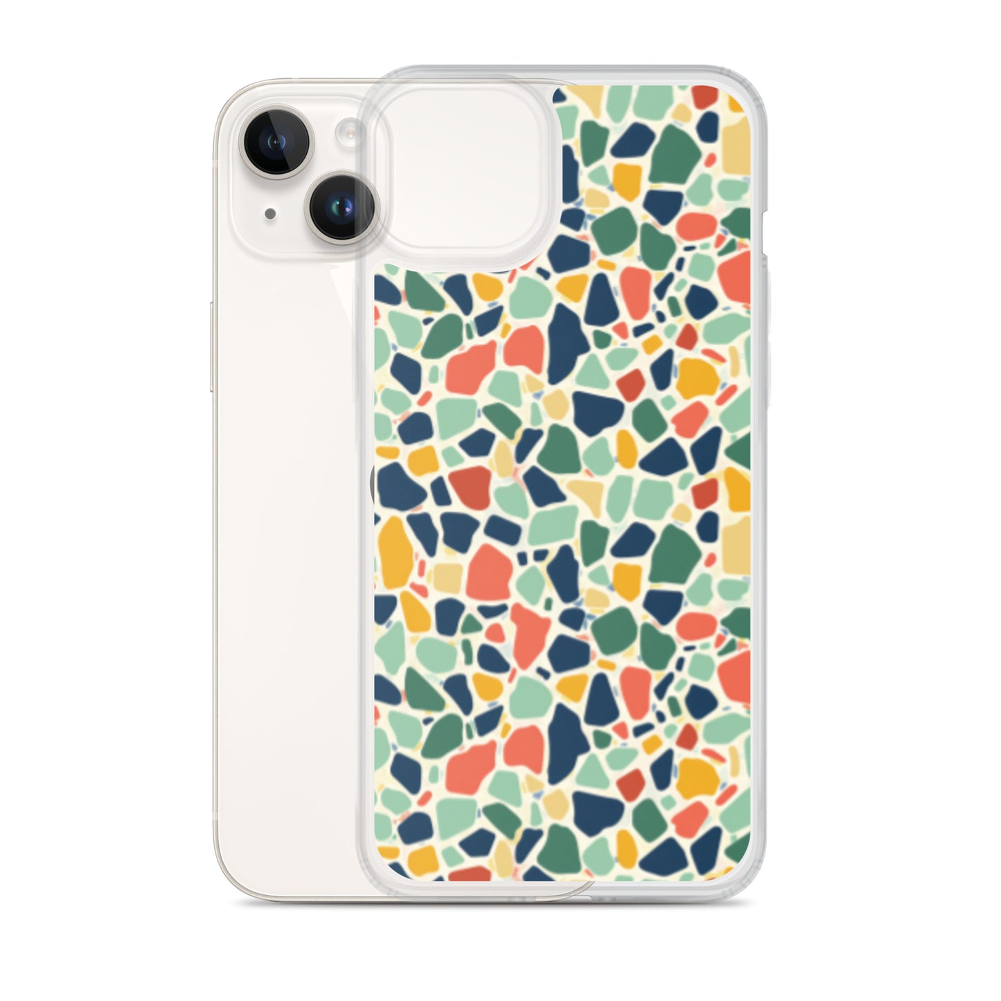 iPhone Case Colorful Retro Terrazzo Tile