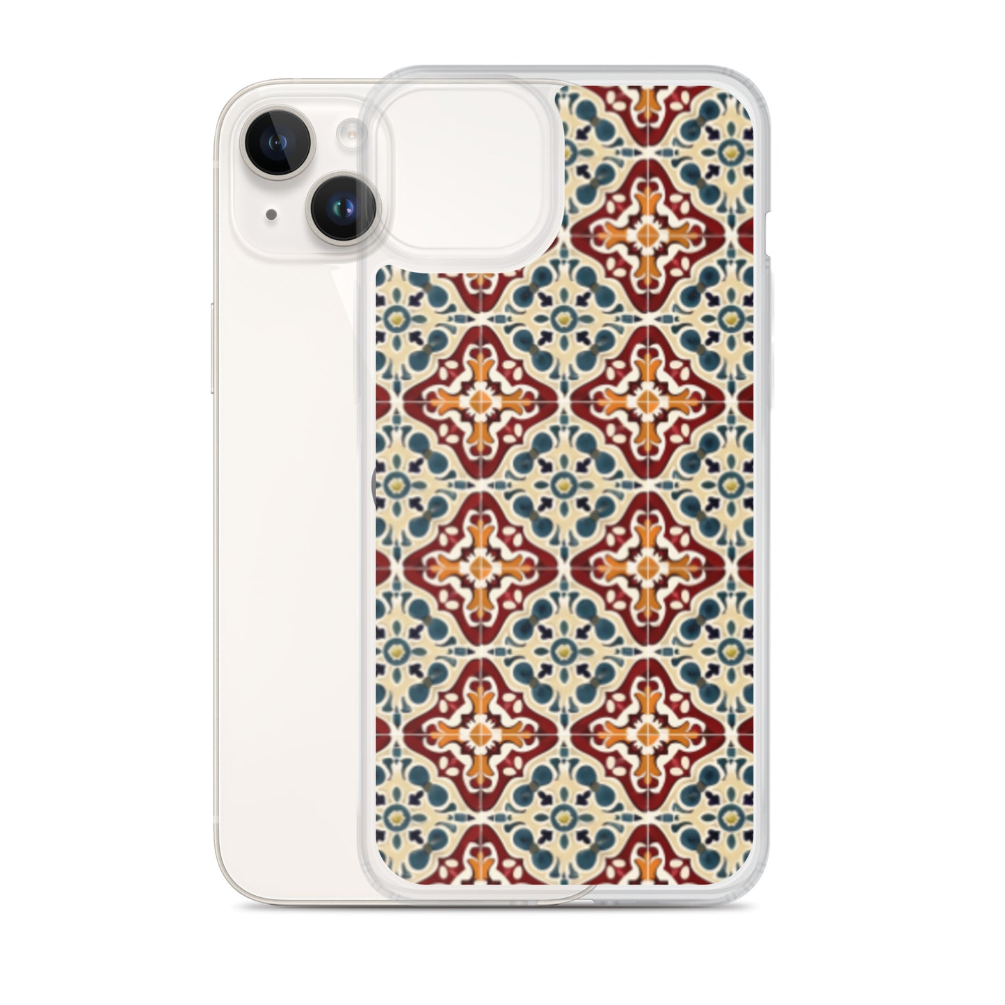 iPhone Case Classic Encaustic Tile Red