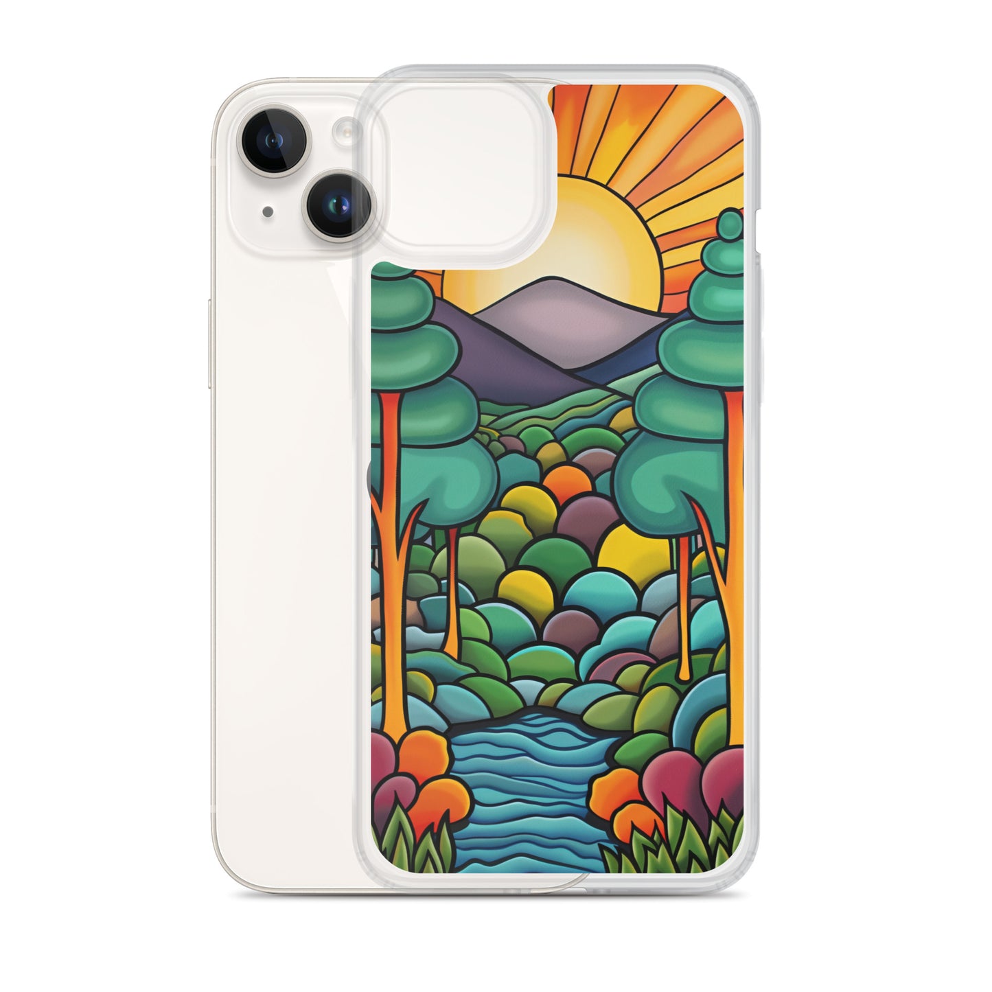 iPhone Case Arkley Sunrise over Mountains and Forest