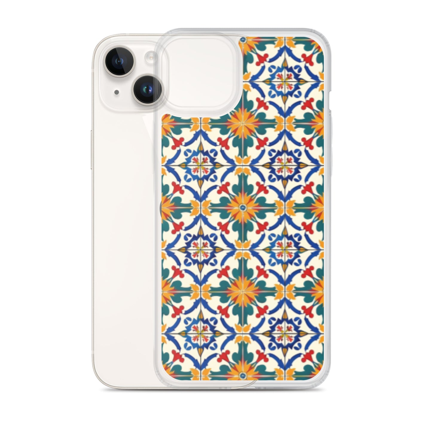 iPhone Case Colorful Yellow & Green Mediterranean Tiles