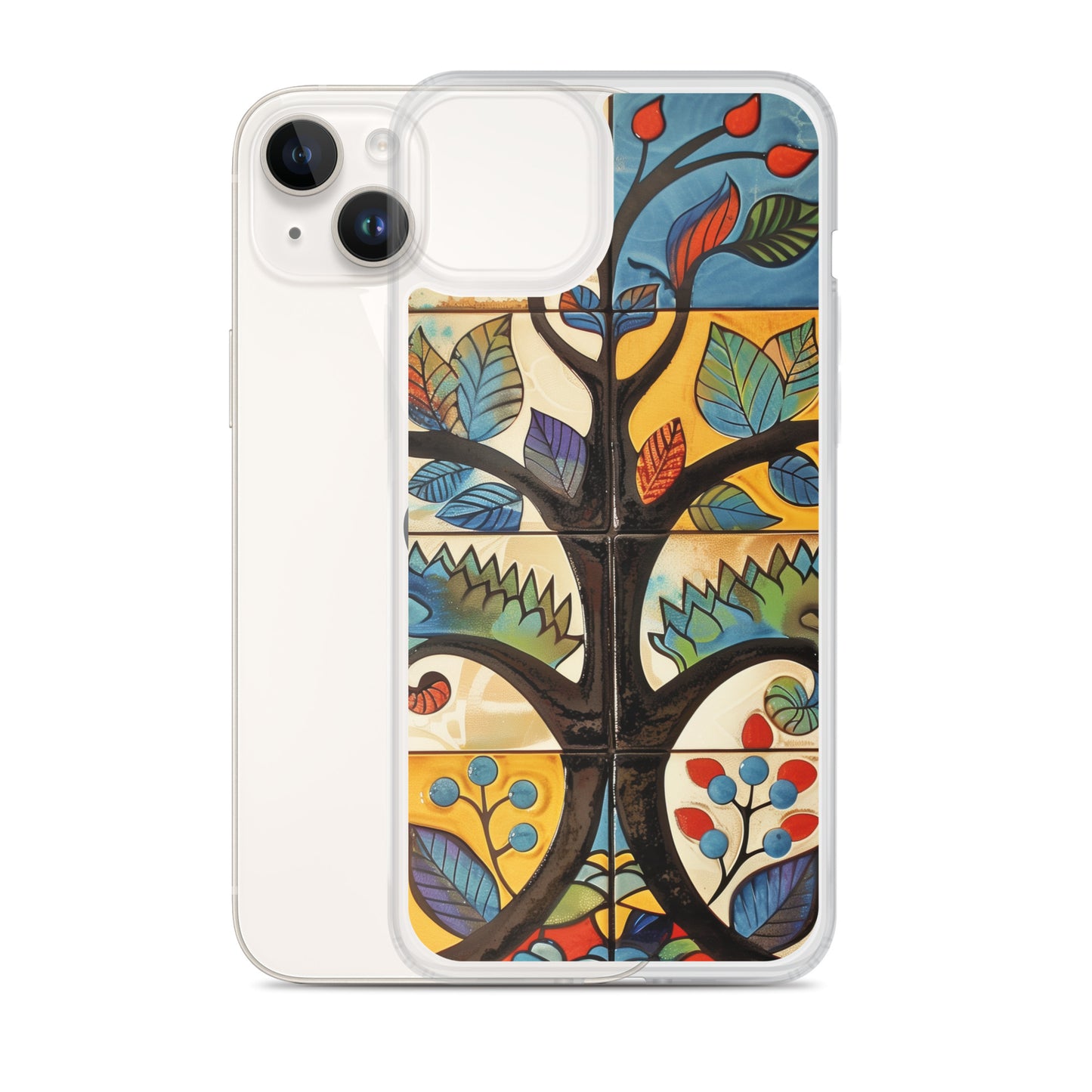 iPhone Case Colorful Tile Tree
