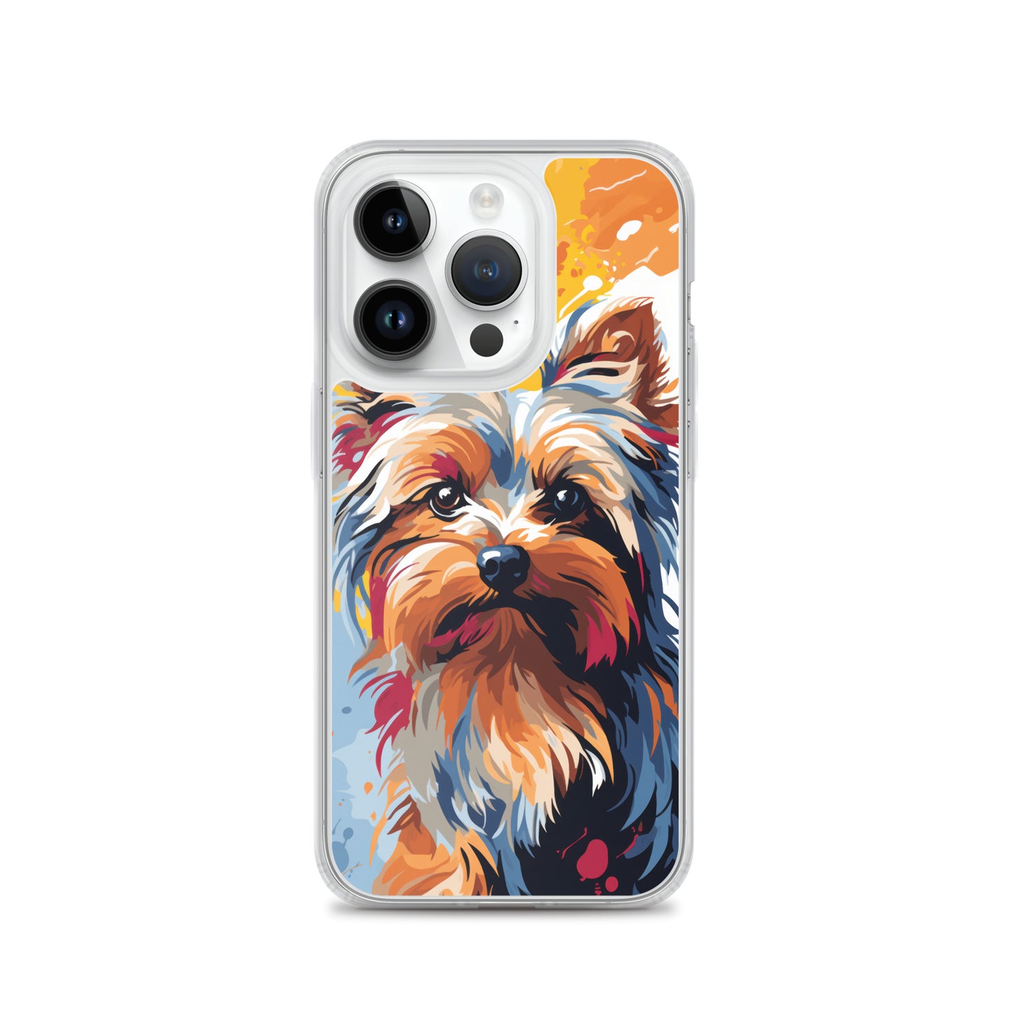 iPhone Case Painted Yorkshire Terrier Yellow