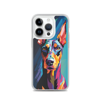 iPhone Case Painted Doberman Pinscher