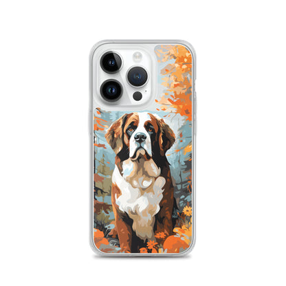 iPhone Case Painted St. Bernard