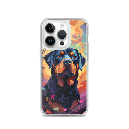 iPhone Case Painted Rottweiler