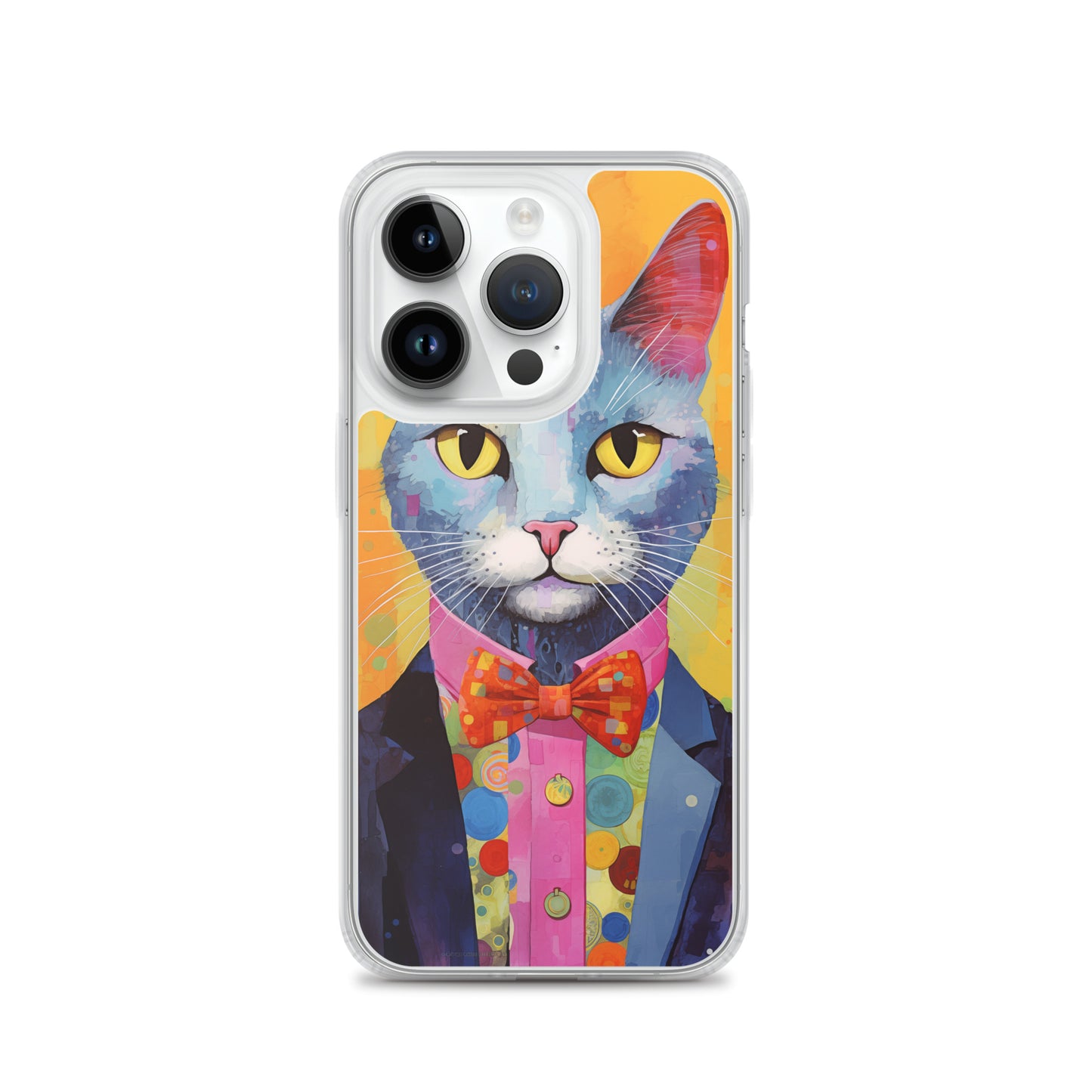 Fancy Colorful Kitty Cat iPhone Case