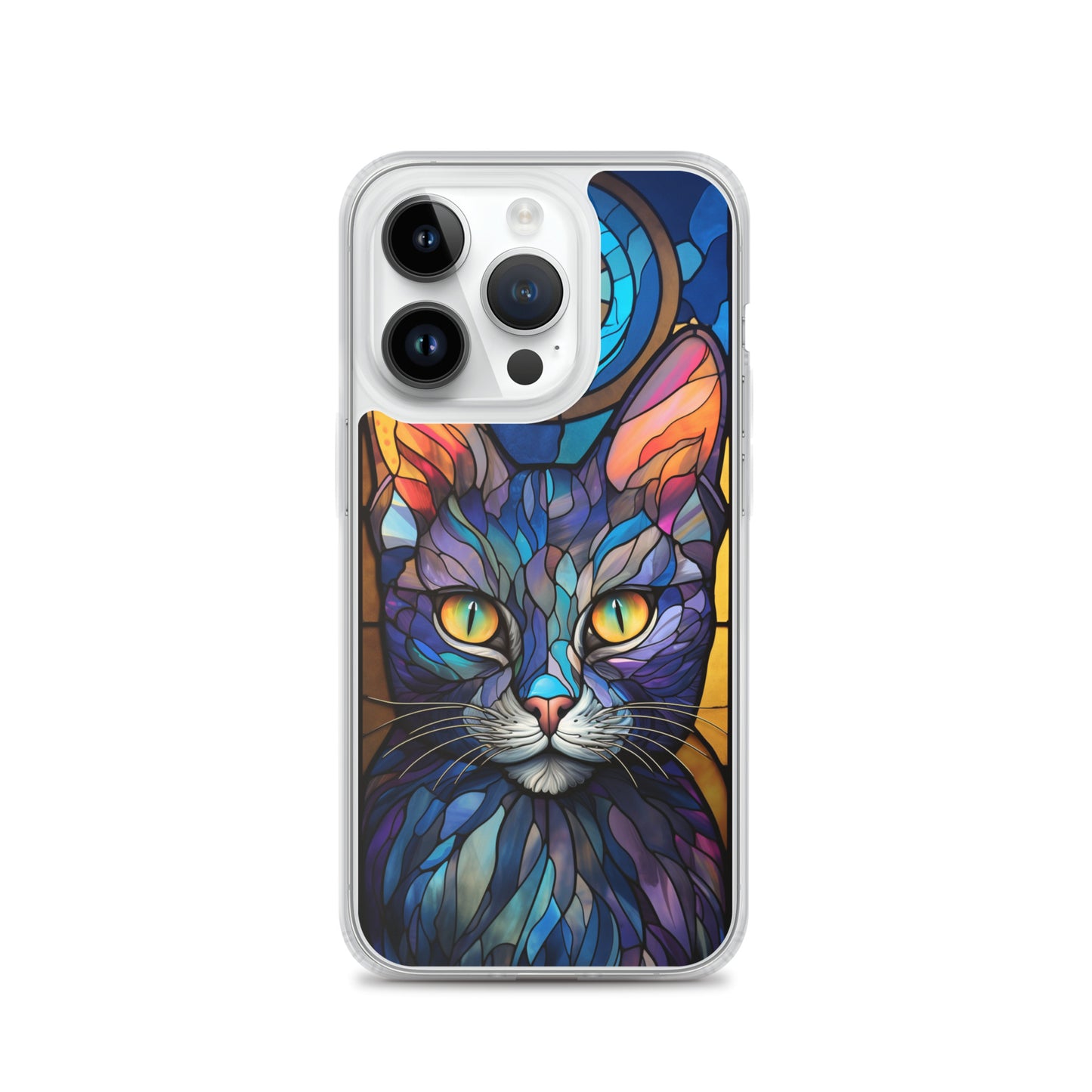 Stained Glass Cat iPhone Case