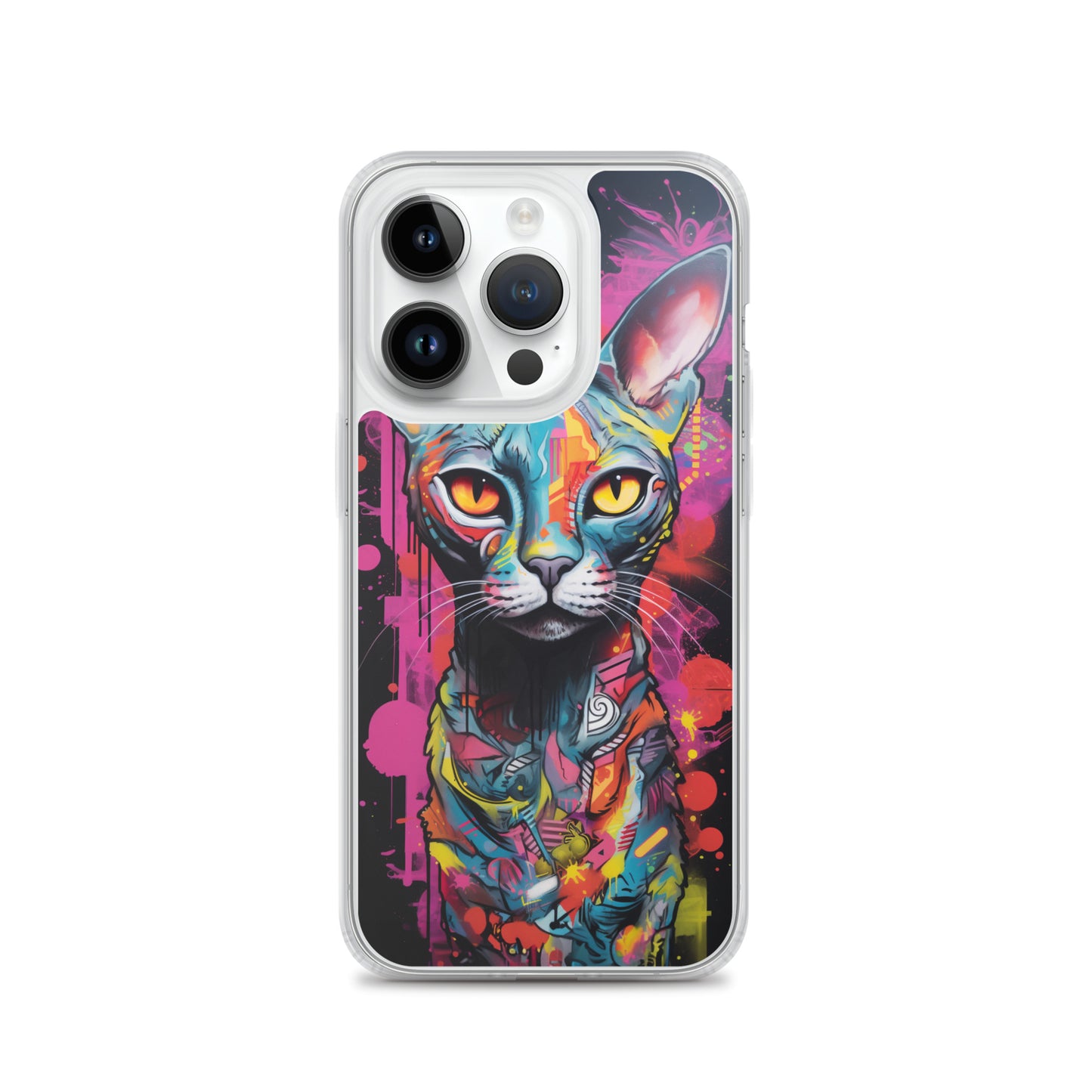 Graffiti Sphynx Cat #2 iPhone Case