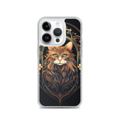 Art Nouveau Cat #3 iPhone Case