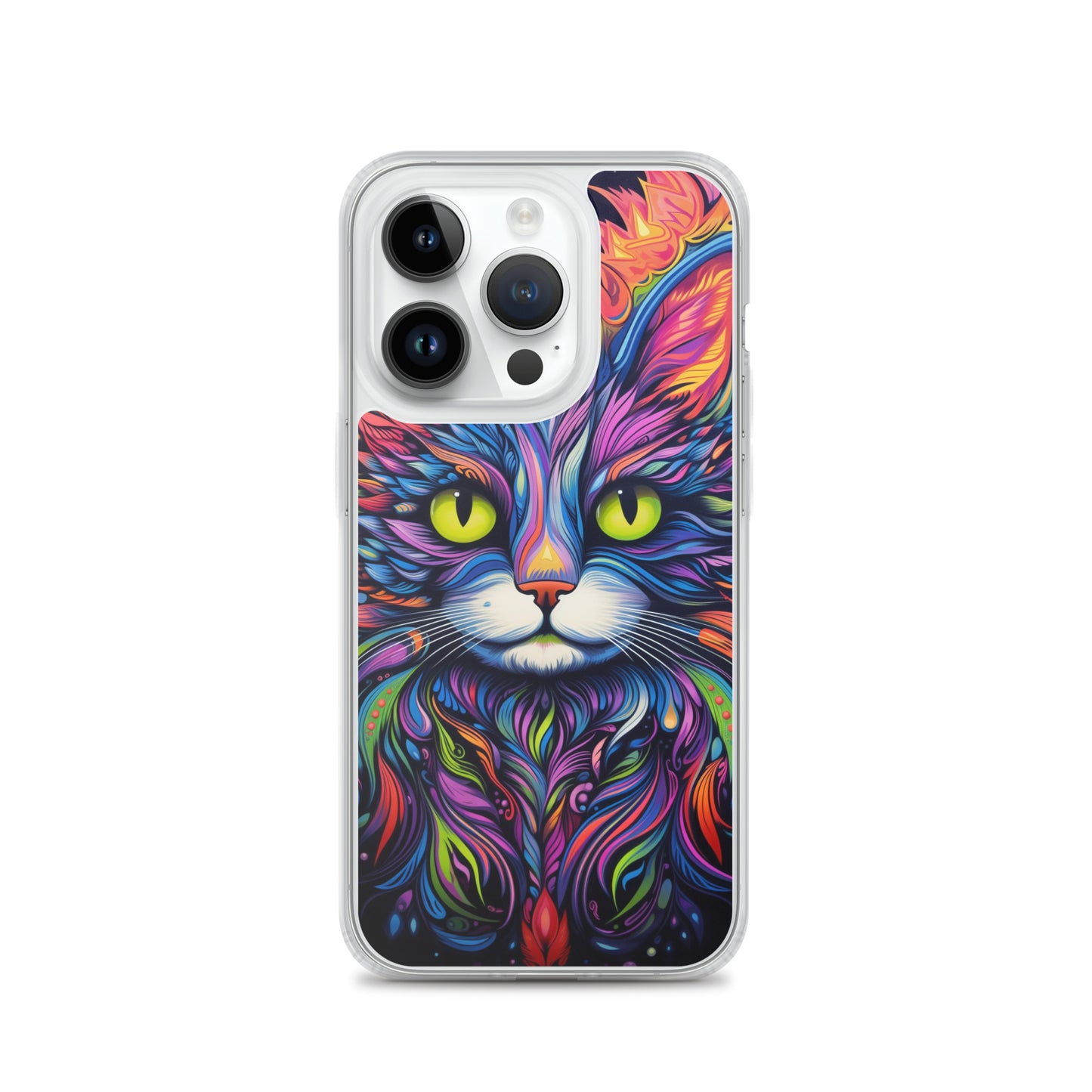 Psychedelic Cat iPhone Case