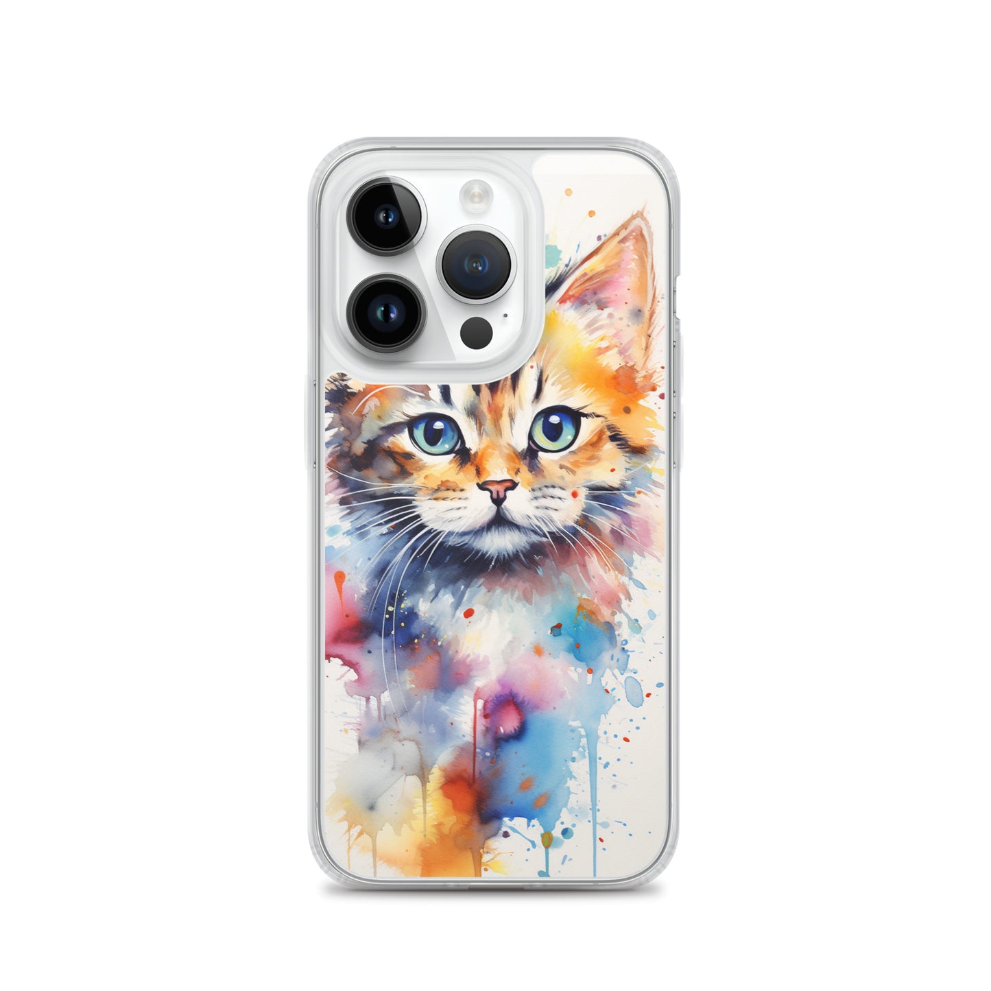 Watercolor Kitty Cat iPhone Case