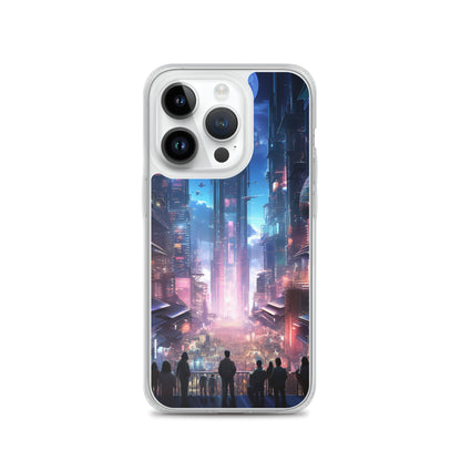 Cyberpunk Cityscape iPhone Case
