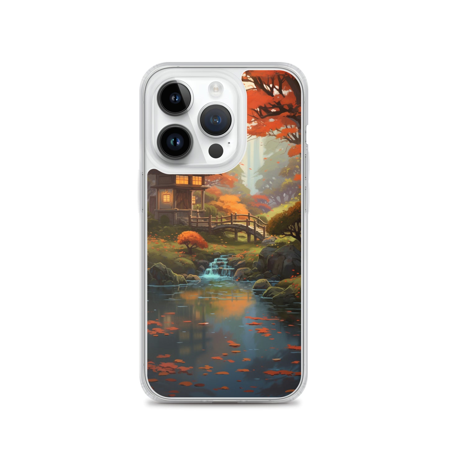Japanese Garden in Autumn iPhone Case