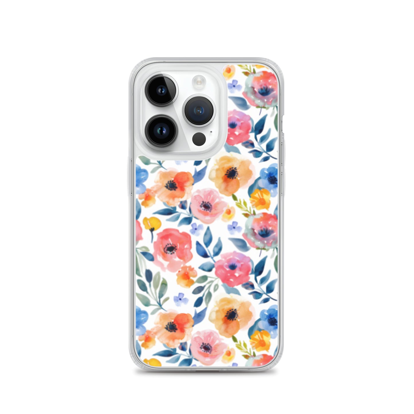 iPhone Case Colorful Watercolor Floral Pattern