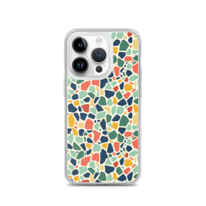 iPhone Case Colorful Retro Terrazzo Tile
