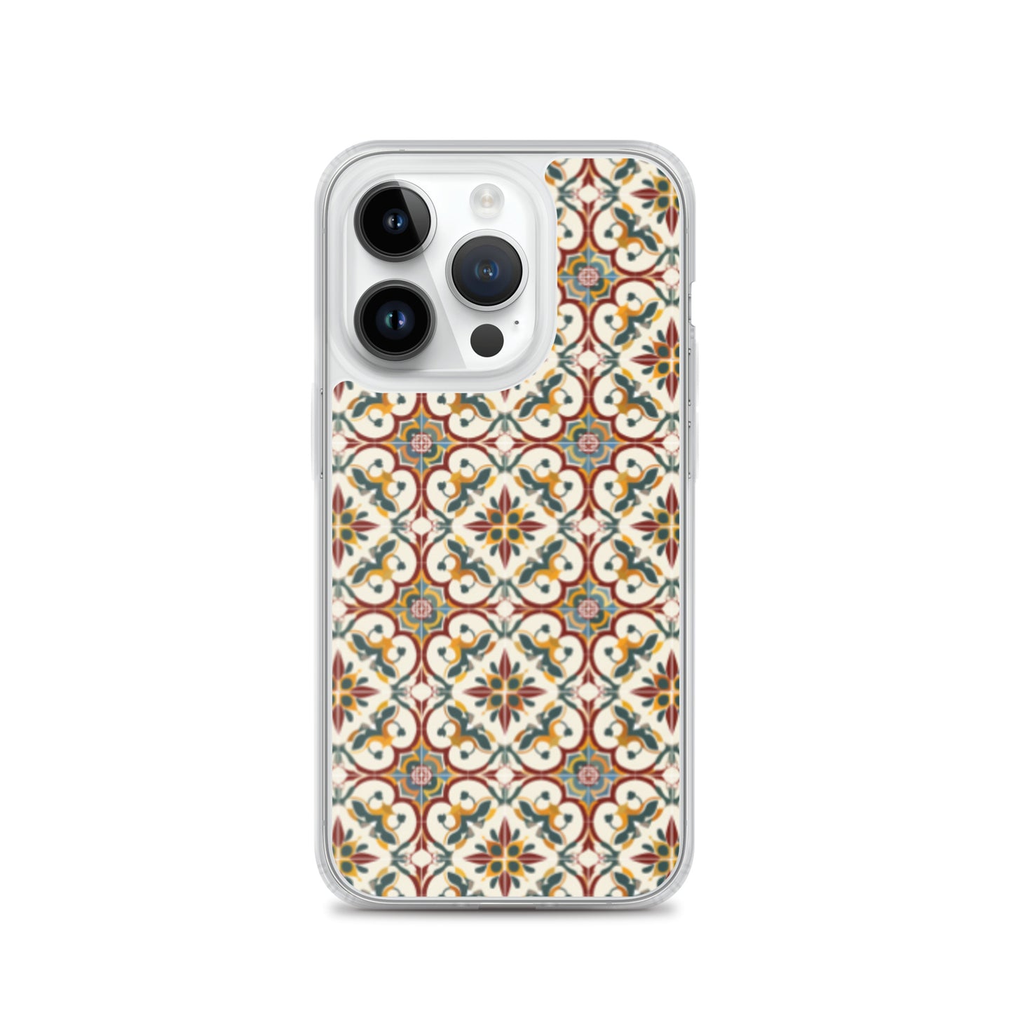 iPhone Case Classic Victorian Tile Red