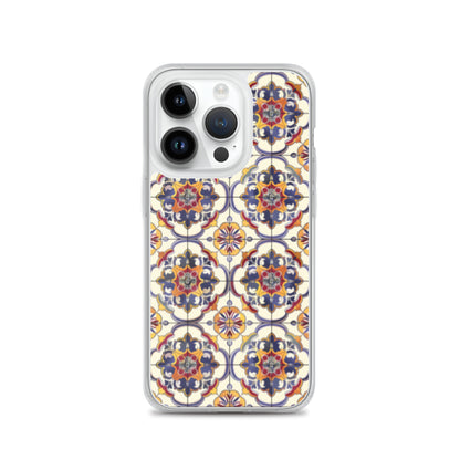 iPhone Case Classic Victorian Tile Blue