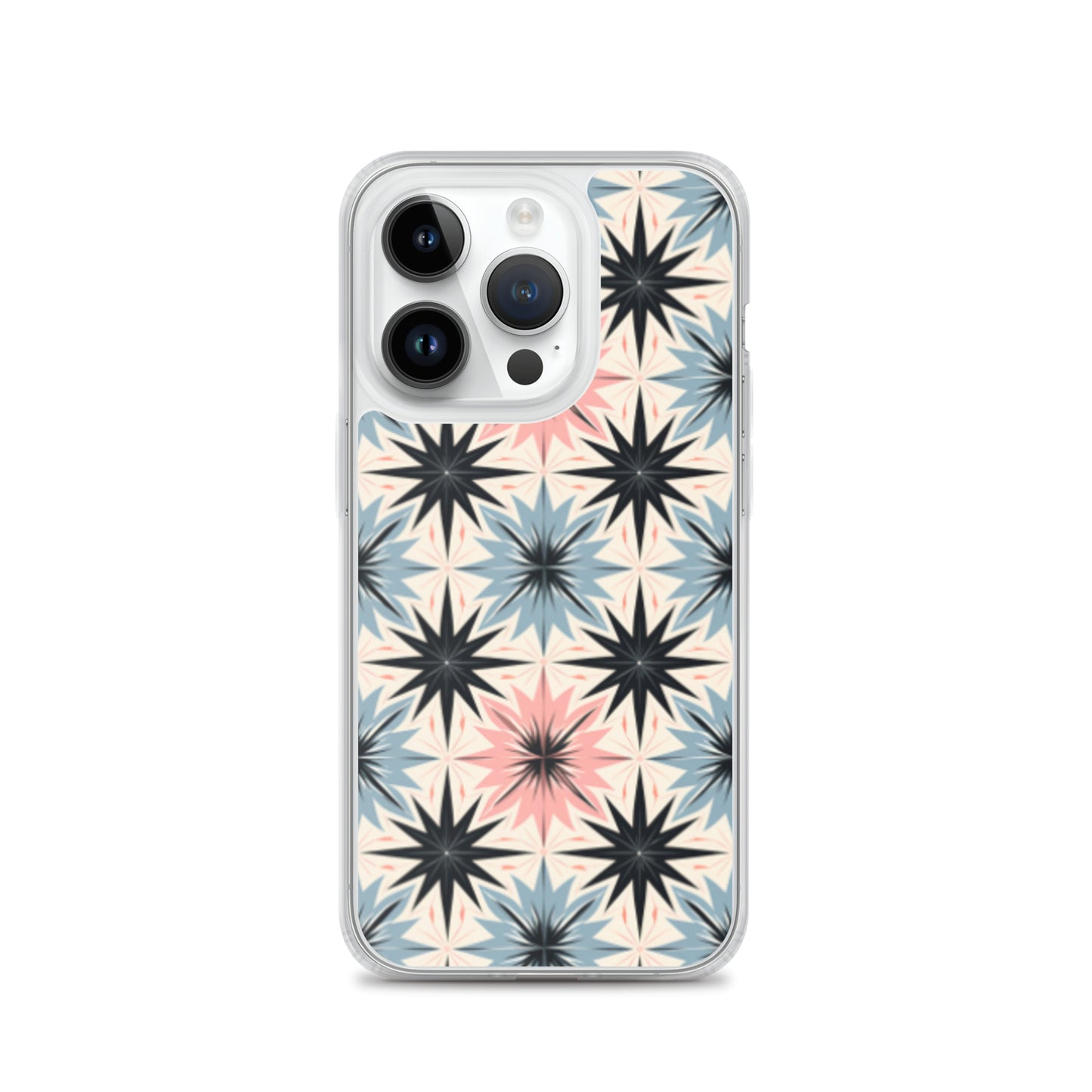 iPhone Case Pink and Blue Pastel Retro Stars