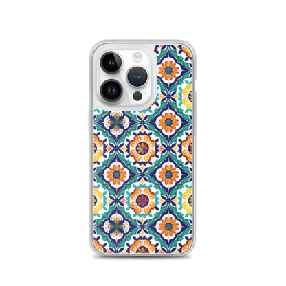 iPhone Case Talavera Tiles Green and Blue