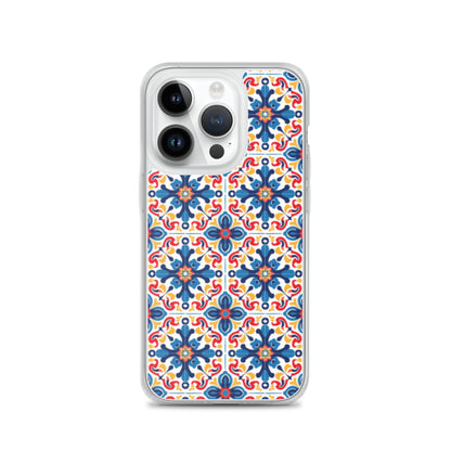 iPhone Case Talavera Tiles Blue and Red