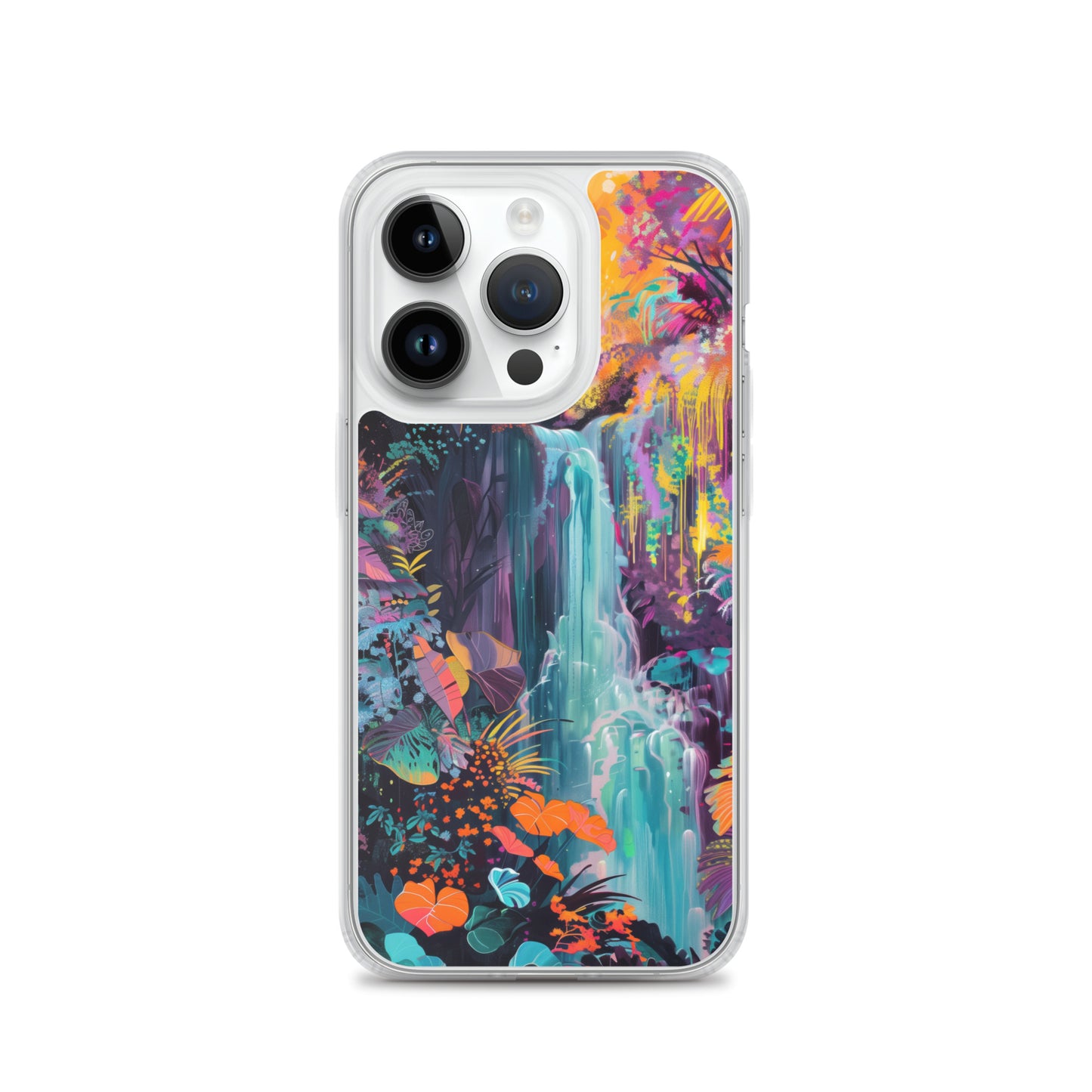 iPhone Case Vibrant Tropical Jungle Waterfall