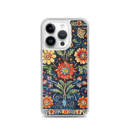 iPhone Case Colorful Flowers Boleslawiec Pottery Tile