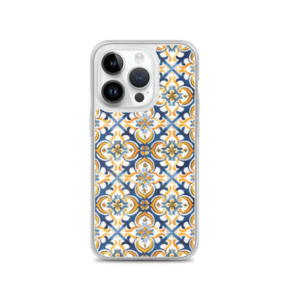 iPhone Case Colorful Spanish Tile Pattern