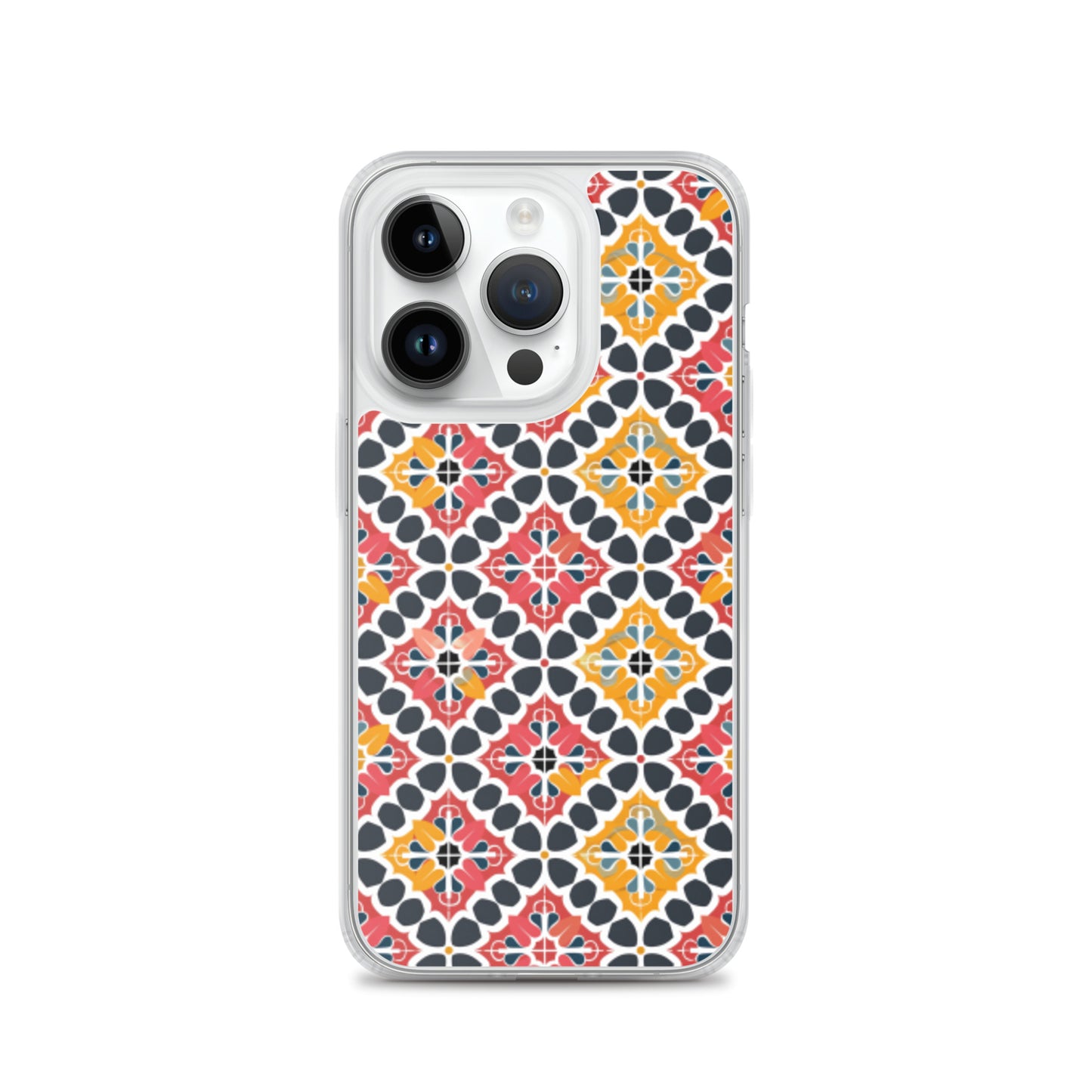 iPhone Case Colorful Spanish Quatrefoil Pattern