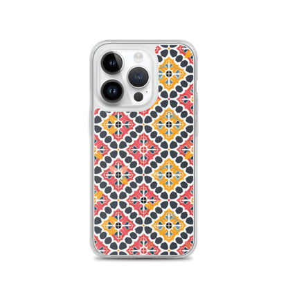 iPhone Case Colorful Spanish Quatrefoil Pattern