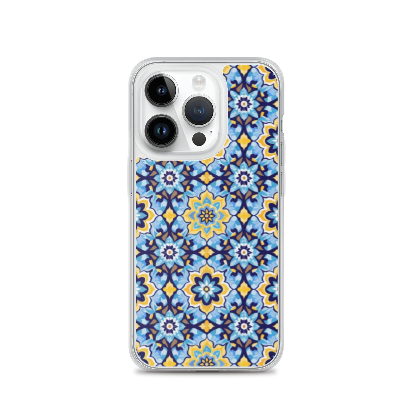 iPhone Case Kashi Tiles Yellow & Light Blue