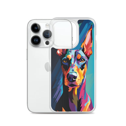 iPhone Case Painted Doberman Pinscher