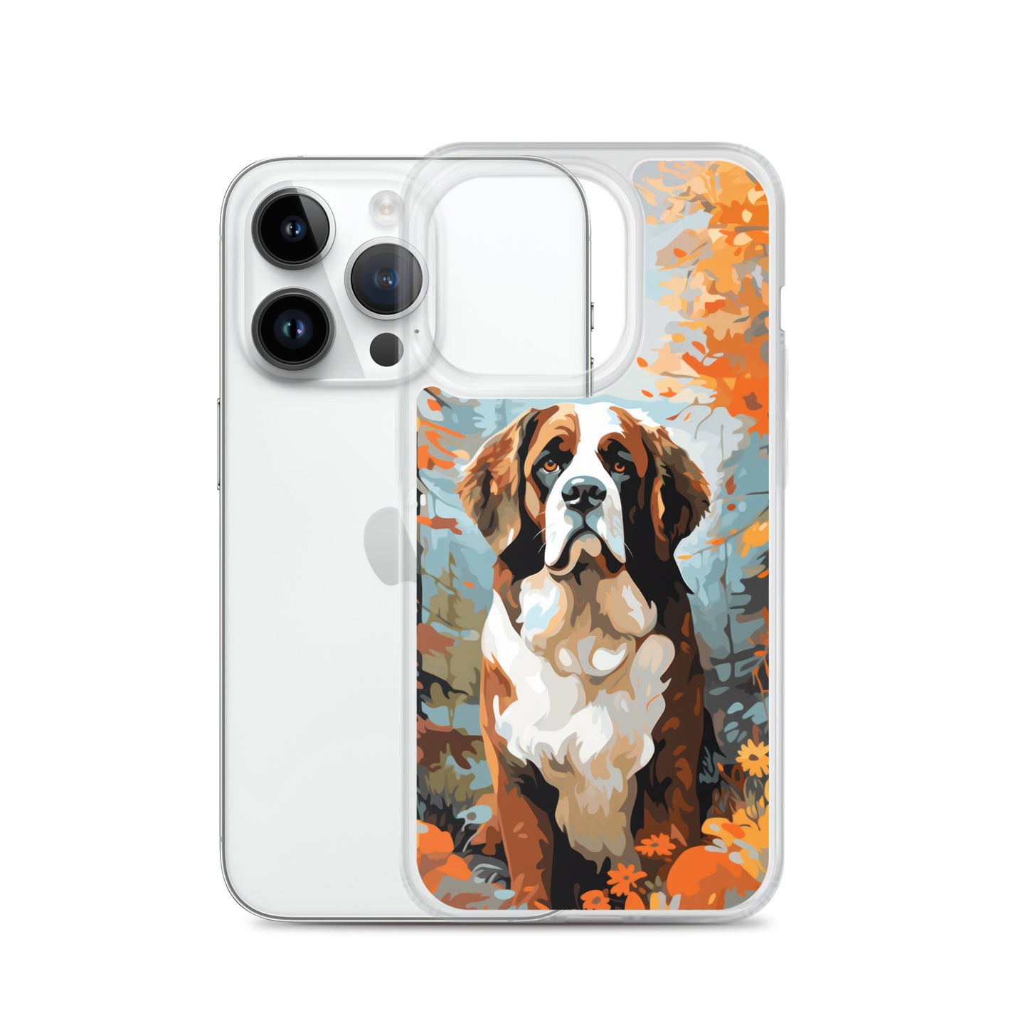 iPhone Case Painted St. Bernard