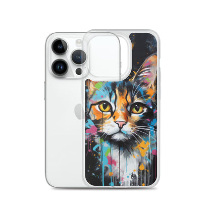 Graffiti Calico Cat iPhone Case