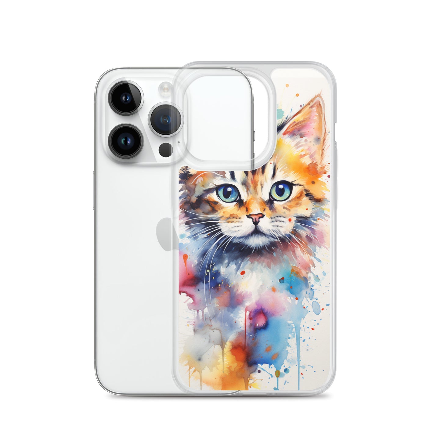 Watercolor Kitty Cat iPhone Case