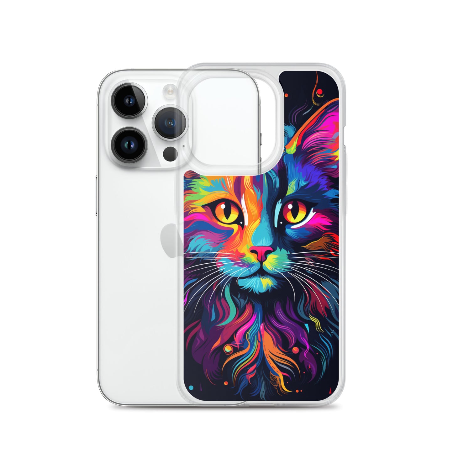 Day Glo Cat iPhone Case