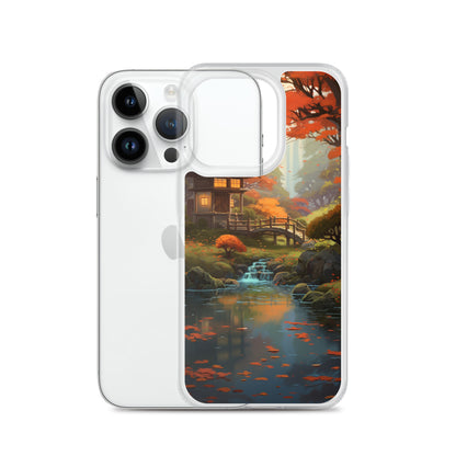 Japanese Garden in Autumn iPhone Case