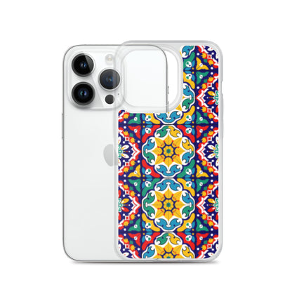 iPhone Case Talavera Tiles Red and Yellow