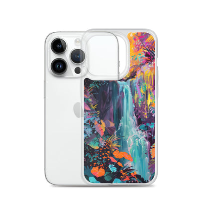 iPhone Case Vibrant Tropical Jungle Waterfall