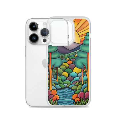 iPhone Case Arkley Sunrise over Mountains and Forest