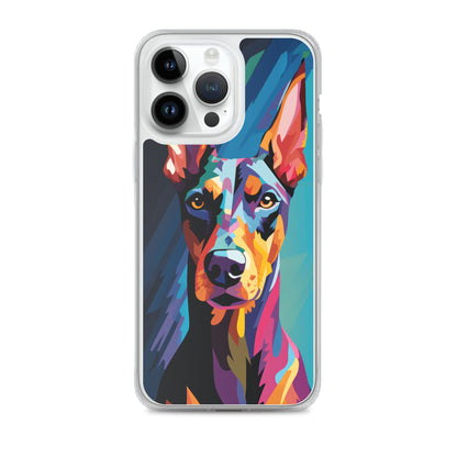 iPhone Case Painted Doberman Pinscher