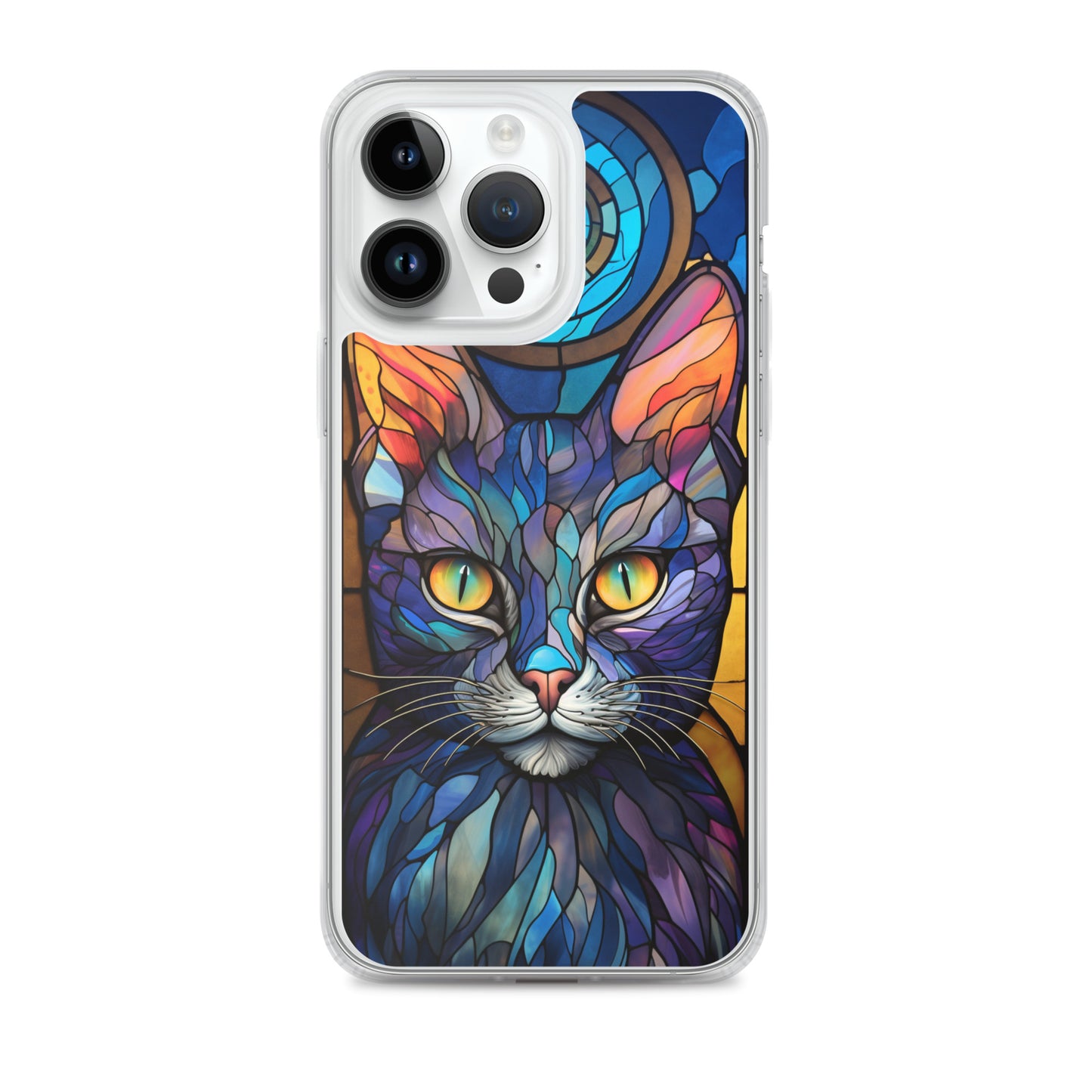 Stained Glass Cat iPhone Case