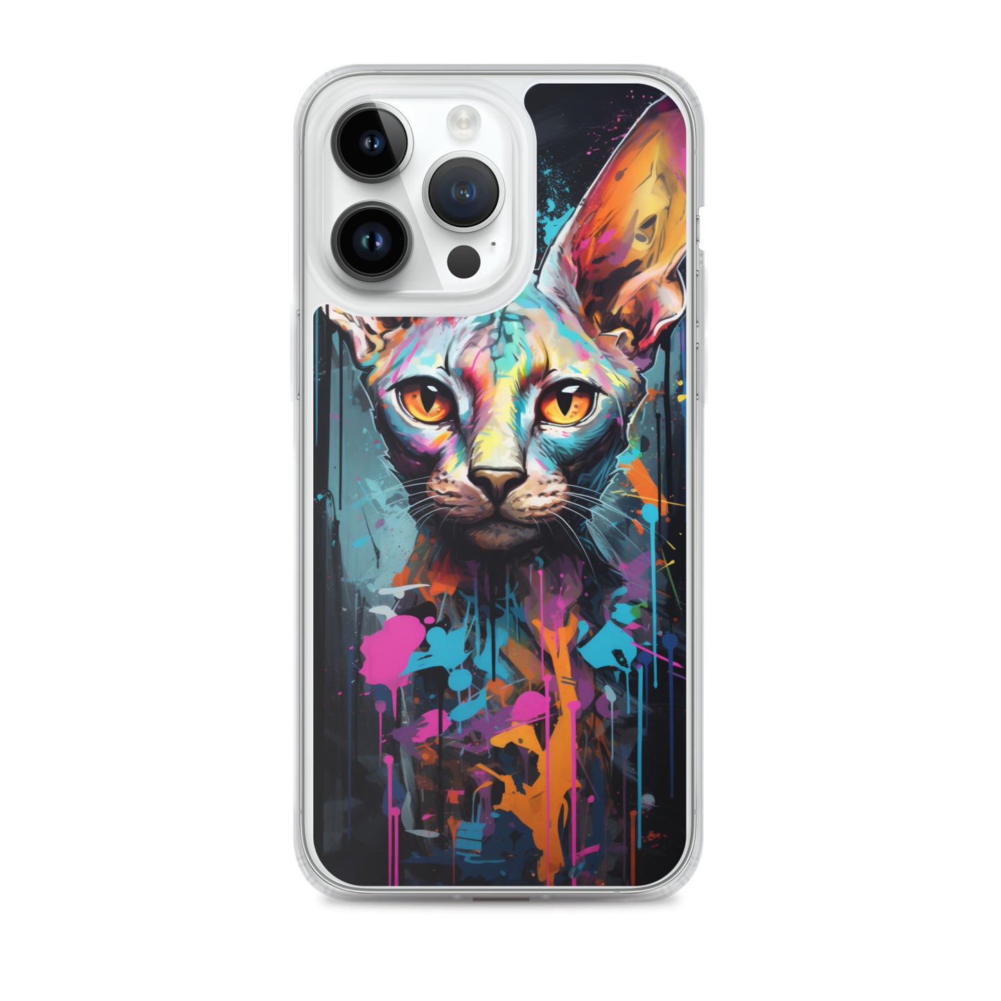 Graffiti Sphynx Cat iPhone Case
