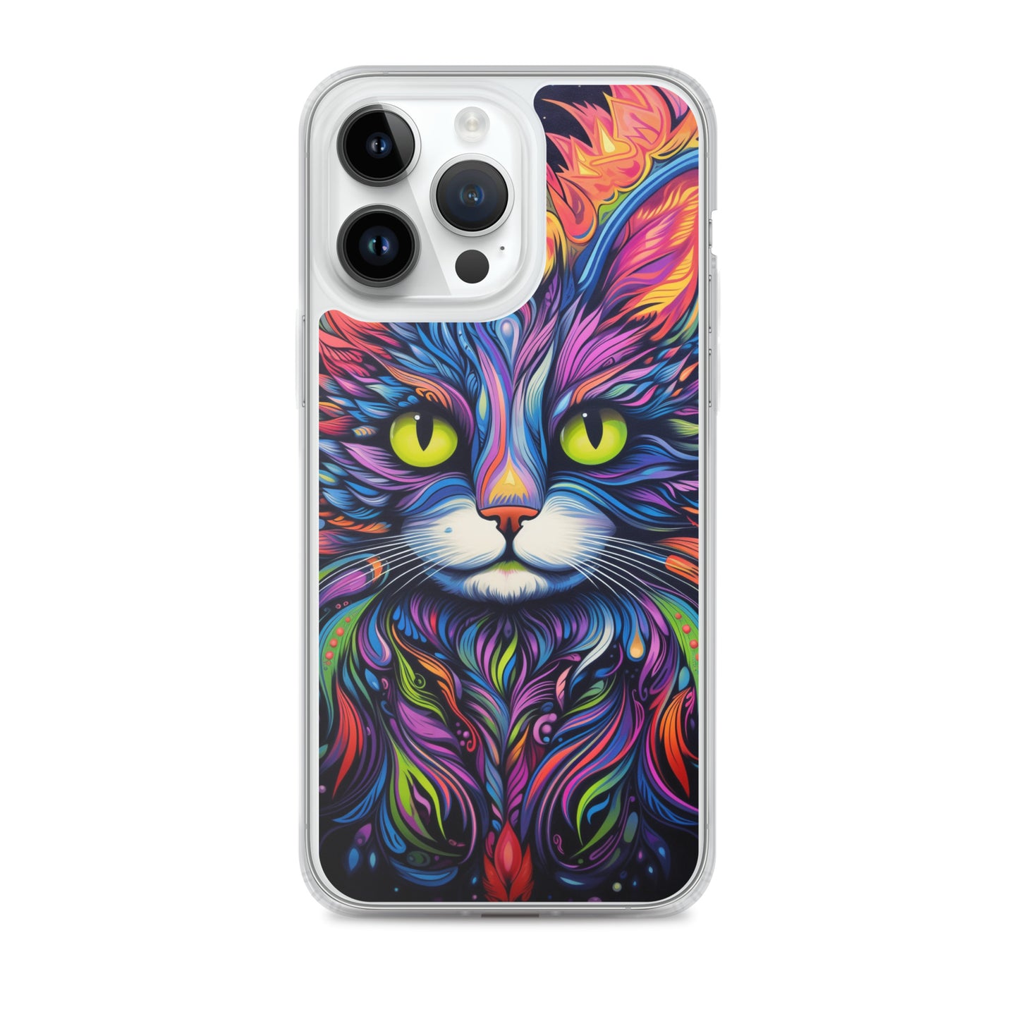 Psychedelic Cat iPhone Case