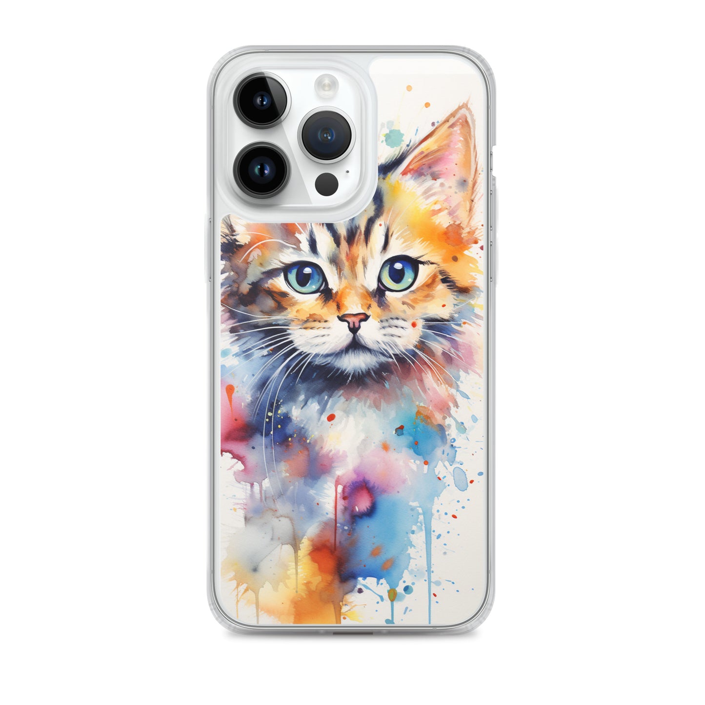 Watercolor Kitty Cat iPhone Case