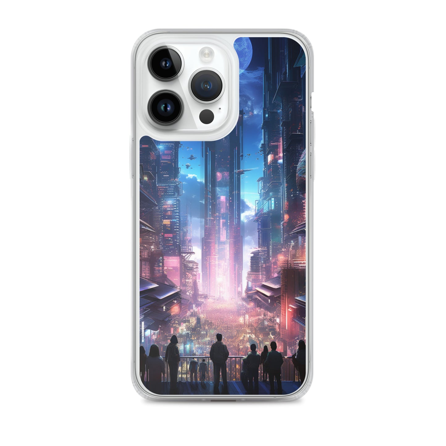 Cyberpunk Cityscape iPhone Case