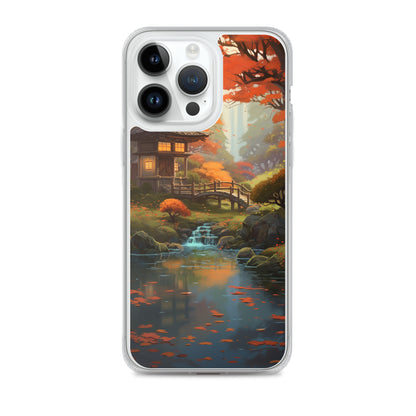 Japanese Garden in Autumn iPhone Case