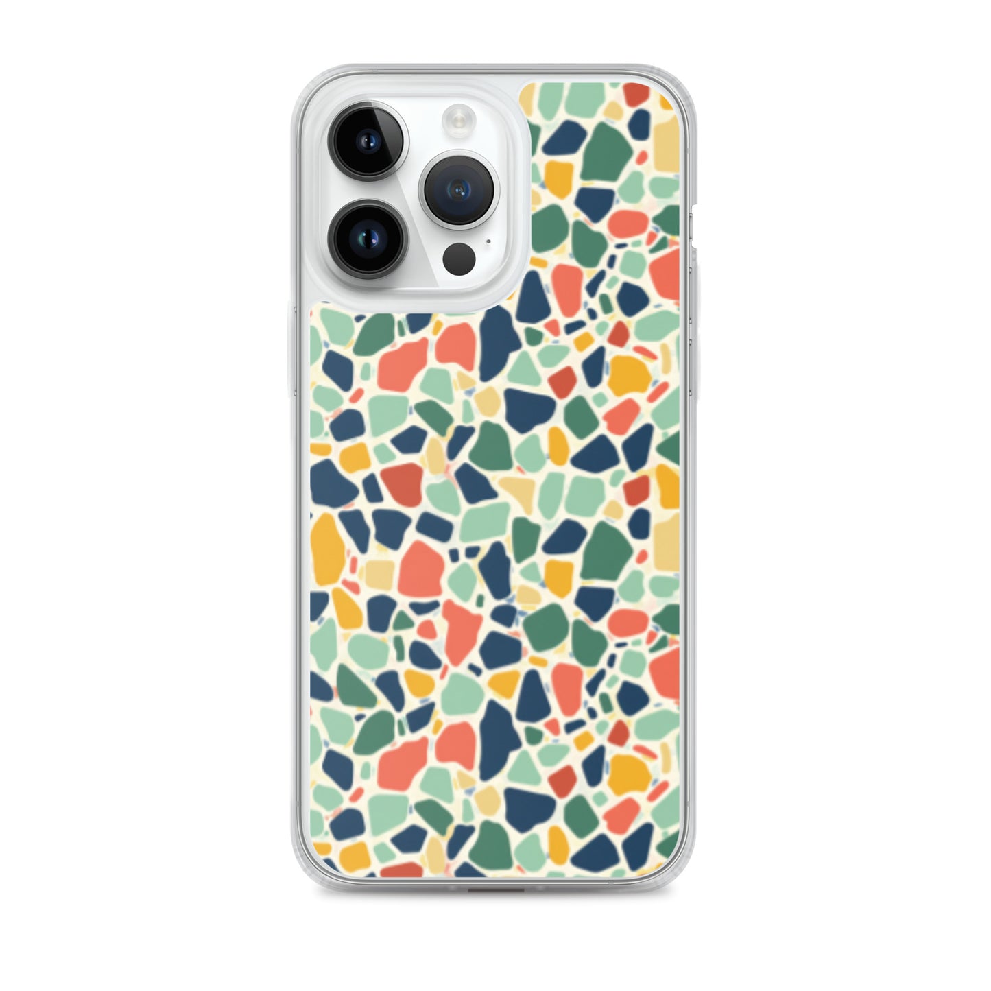 iPhone Case Colorful Retro Terrazzo Tile